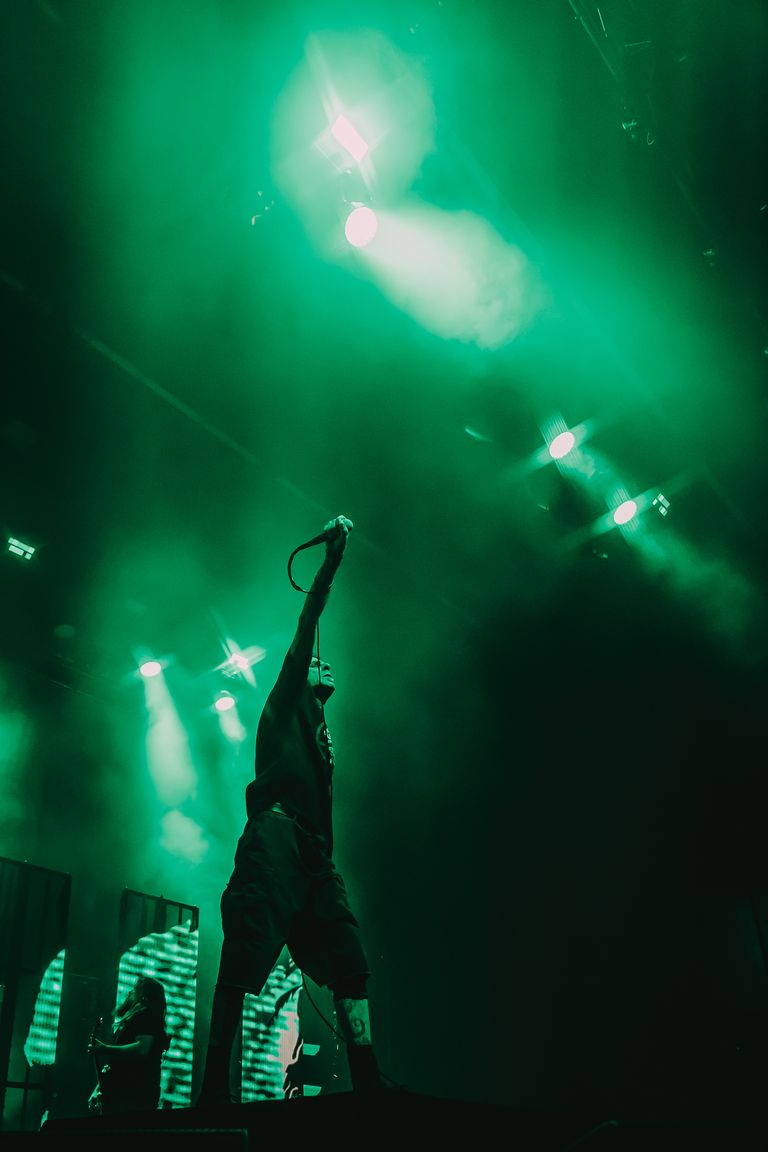 Lamb of God performing live at AEC Theatre in Adelaide